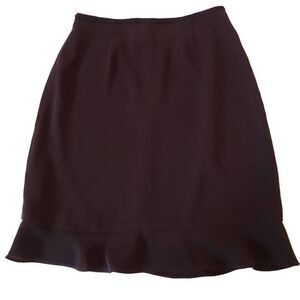 Drama Womens Black Lined Skirt Size 6